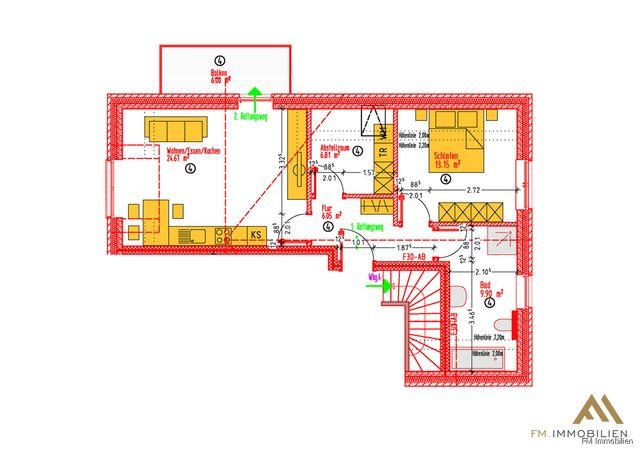 Schöne Obergeschosswohnung im Herzen von Lastrup!, 49688 Lastrup, Etagenwohnung